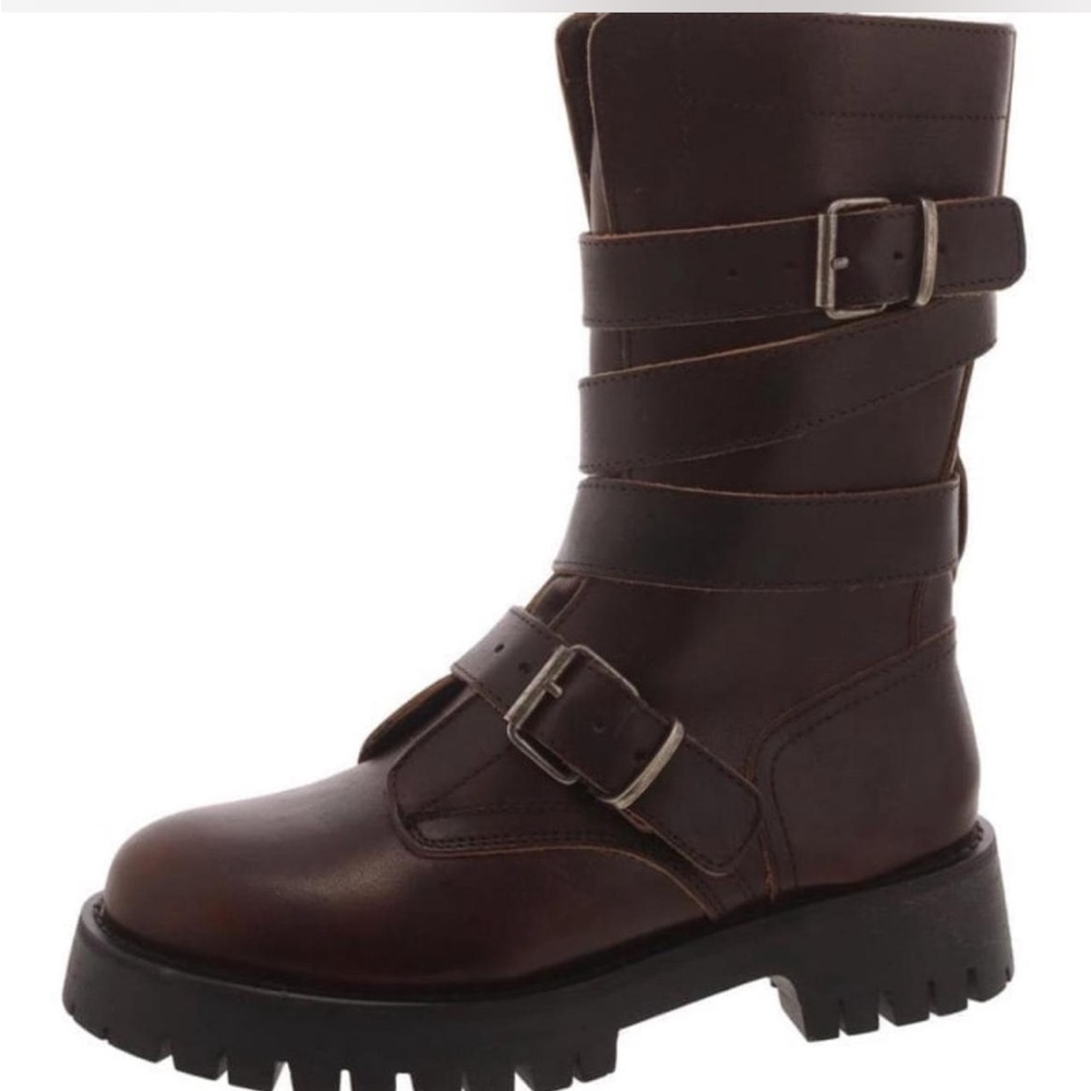 Steve Madden Brown Combat Boots